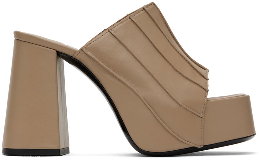 Аксесуари BY FAR BY FAR Brad Heeled Sandals бежевий | 23PFBRAMTPNAP