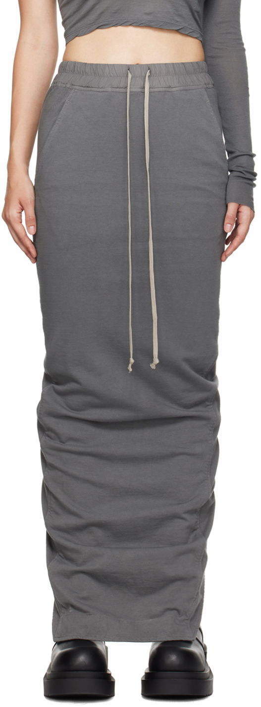 Спідниця Rick Owens Porterville Pull On Pillar Maxi Skirt Сірий | DS02D2332 RIG