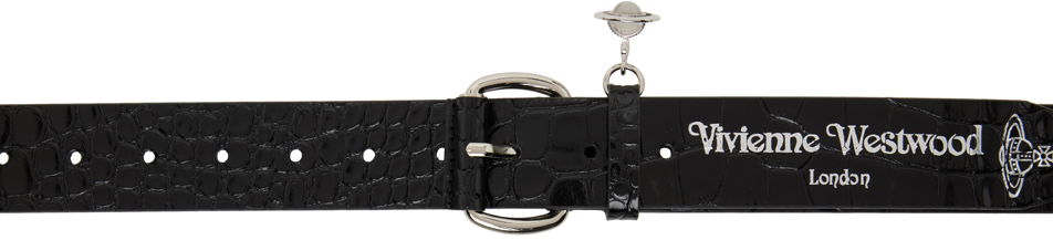 Ремені Vivienne Westwood Wide Alex Charm Belt чорний | 8201006RU-L0039-, 0