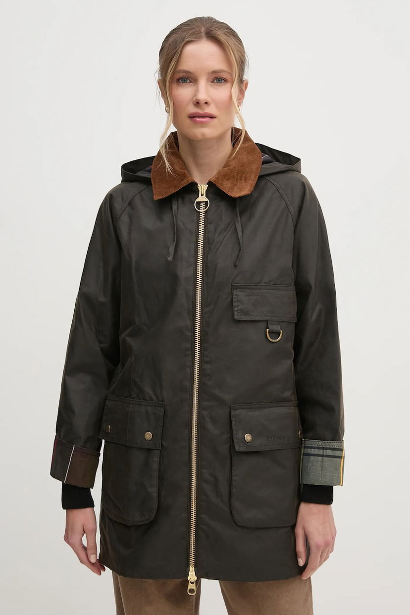 Куртка Barbour Barbour Highclere Waxed Cotton Jacket Зелений | LWX1262
