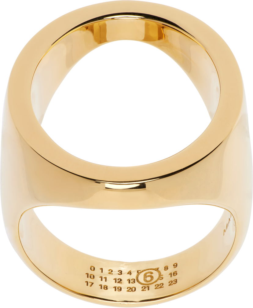 Кільце Maison Margiela MM6 Maison Margiela Gold Tone Open Ring Жовтий | SM7UQ0088 P7355