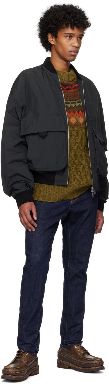 Куртка бомбер DSQUARED2 Dsquared2 Superlight 80s Bomber Jacket чорний | S74AM1568_S78520, 3