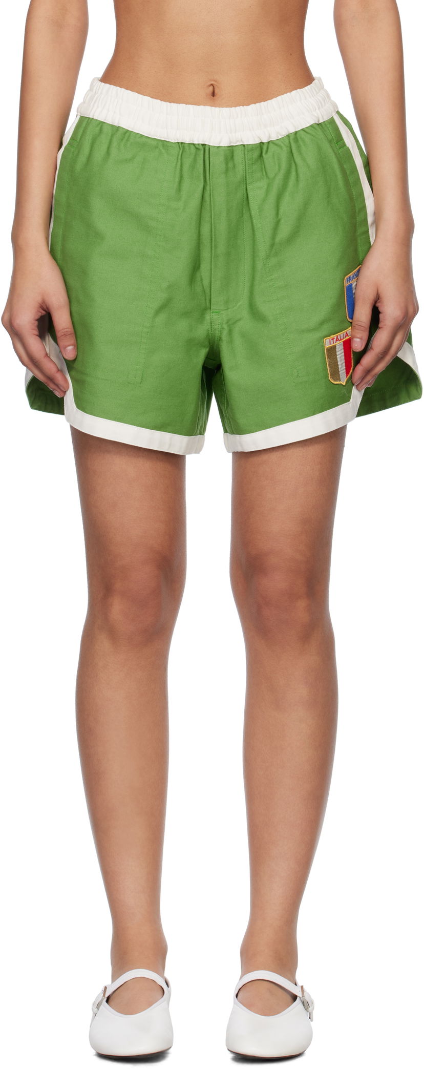 Шорти Bode Bode Euro Gym Shorts Зелений | MRS25BT066