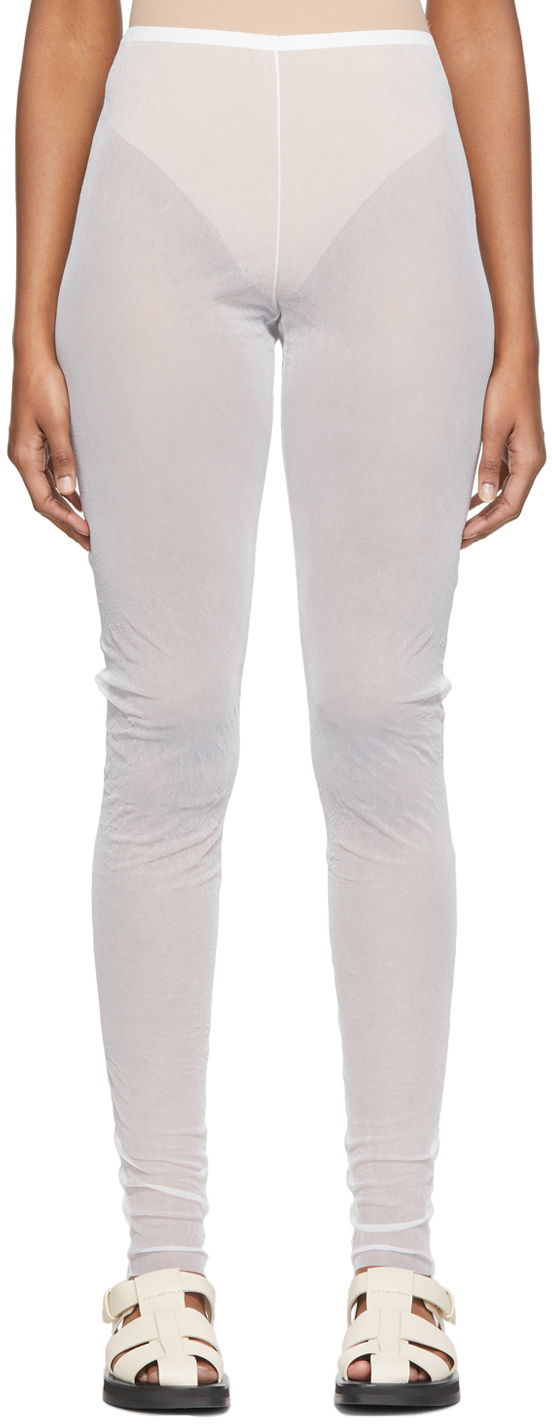 Легінси The Row Ensley Sheer Leggings білий | 6057-W2188