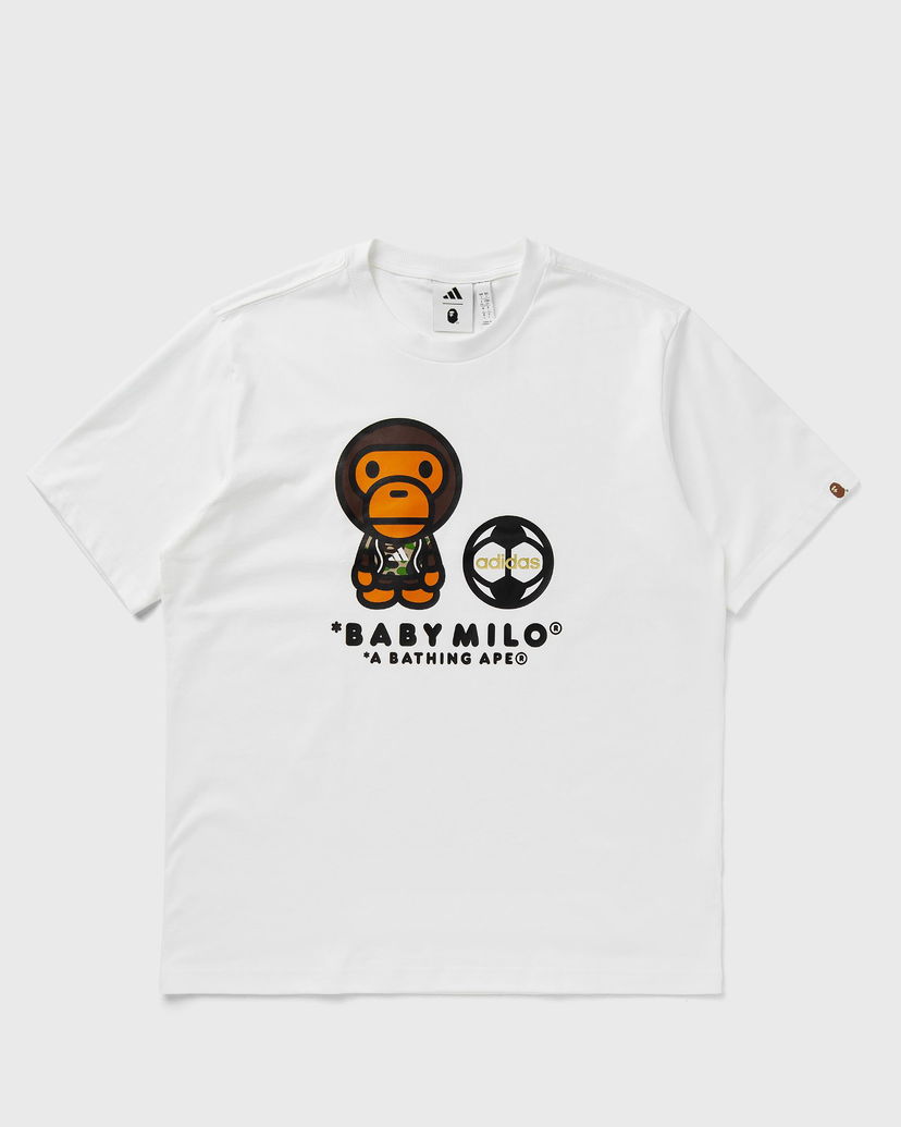 Футболка adidas Originals BAPE Milo Graphic T-Shirt білий | JZ7392