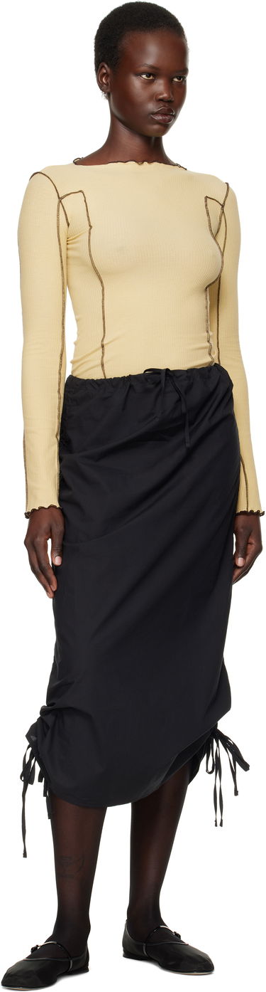 Спідниця Baserange Midi Skirt With Drawstring чорний | SKPS-CO-EXSP25, 3