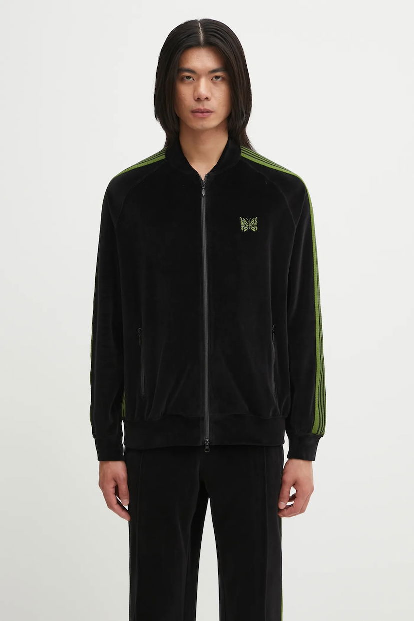 Куртка Needles Needles Rib Collar Track Jacket чорний | RW323