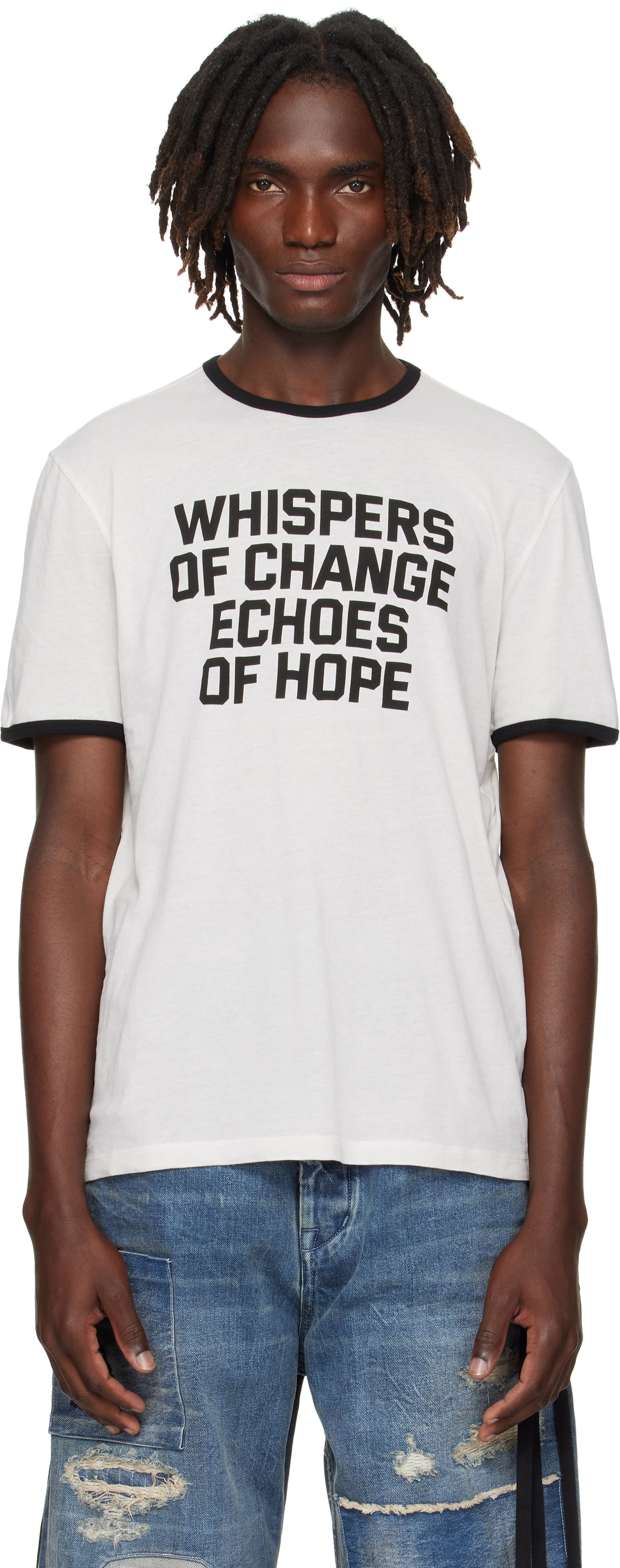 Футболка Ann Demeulemeester Ann Demeulemeester Save the Children Edition Aimar Standard T-Shirt білий | B0012876-FA206-003, 0