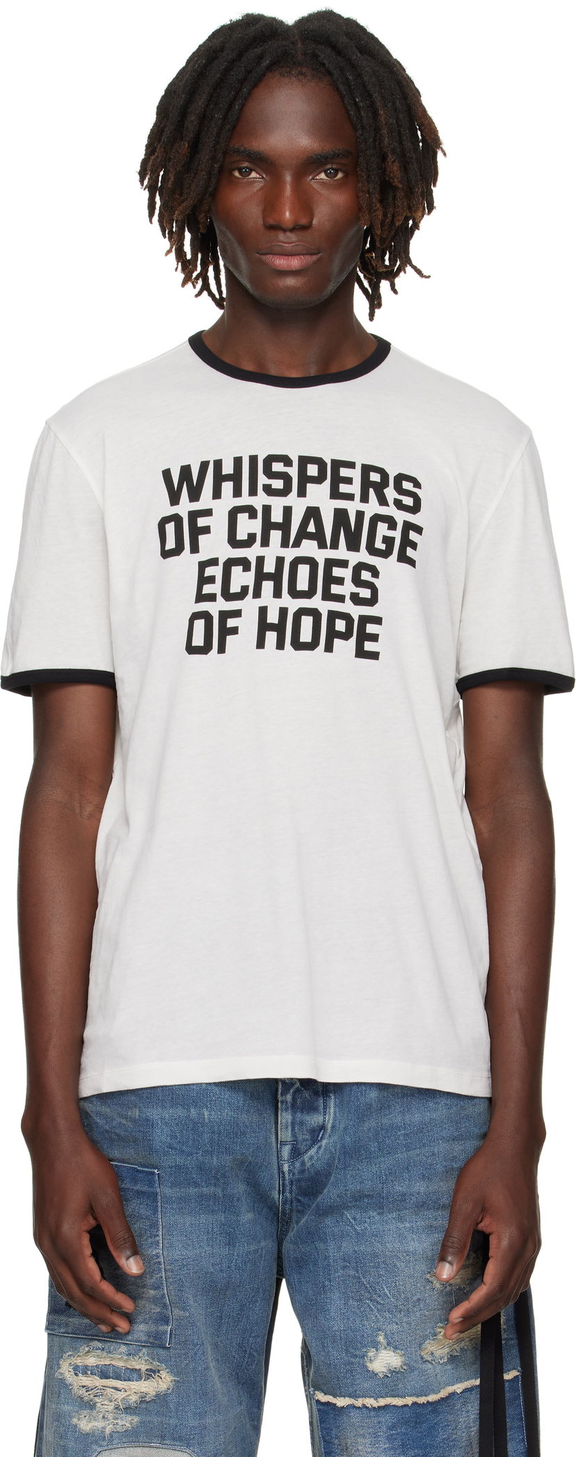 Футболка Ann Demeulemeester Ann Demeulemeester Save the Children Edition Aimar Standard T-Shirt білий | B0012876-FA206-003