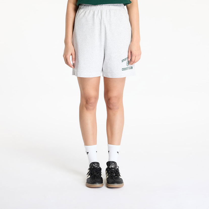 Шорти Sporty & Rich Sporty & Rich Varsity Crest Gym Shorts Сірий | SH039606218GY03