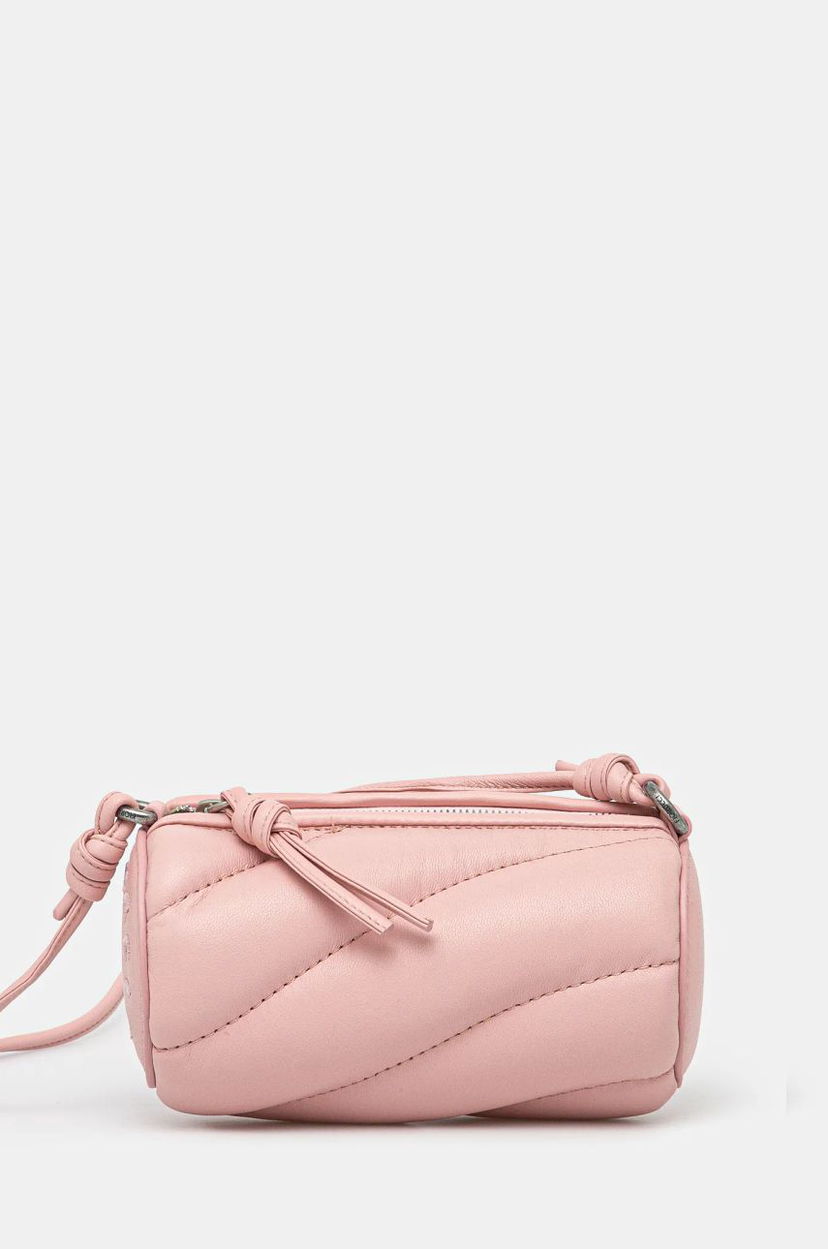 Сумочка Fiorucci Micro Mella Leather Barrel Bag Рожевий | U01FMASL005LE04PN02