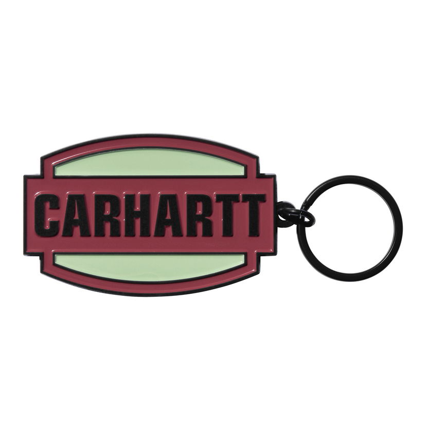 Брелоки Carhartt WIP Press Script Keychain Червоний | I033868_1