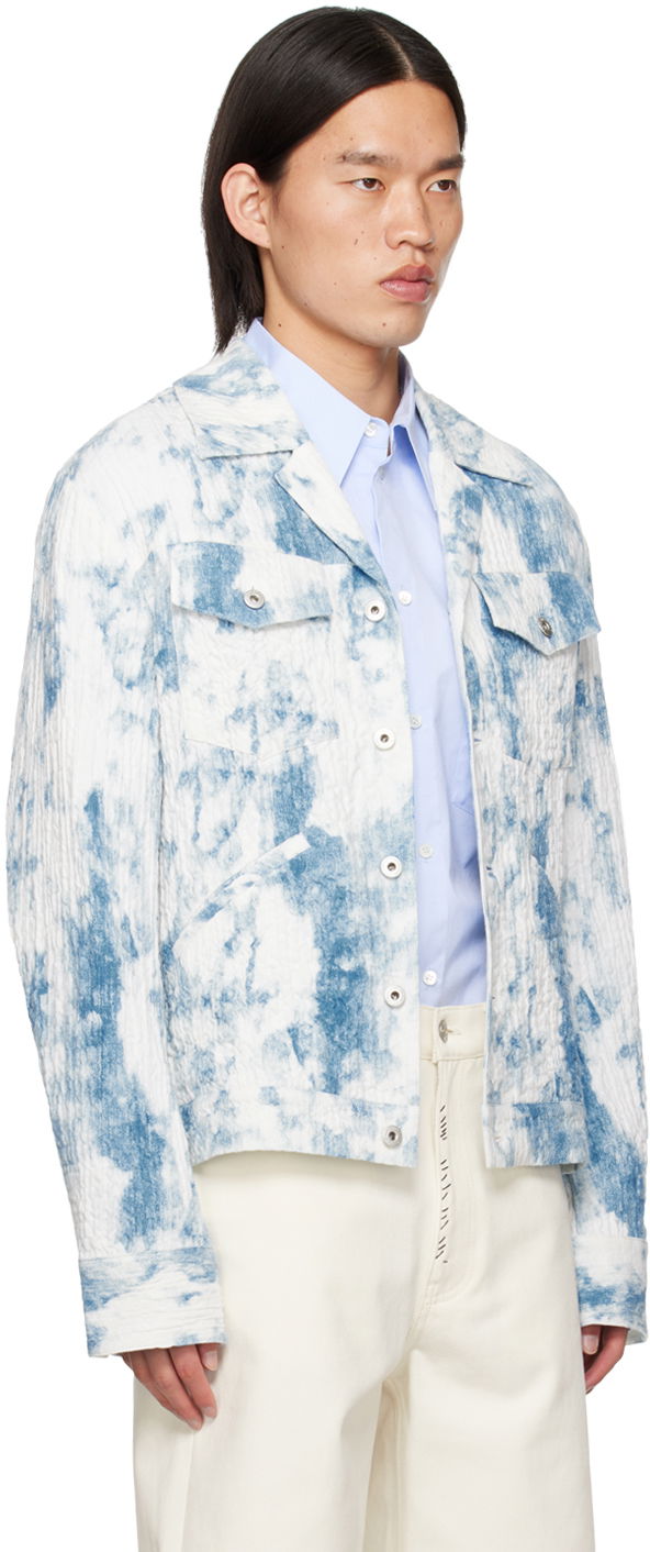 Куртка Feng Chen Wang Feng Chen Wang Printed Jacket Синій | FUS17JK23, 1