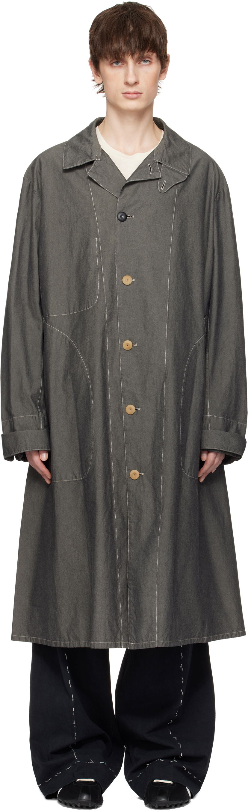 Дощовик Maison Margiela Maison Margiela Canvas Coat Сірий | S50AA0156 M35299