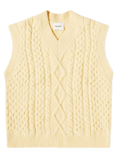 Cветр Nanushka Doan Cable Knit Vest Жовтий | NM22FWOW00511