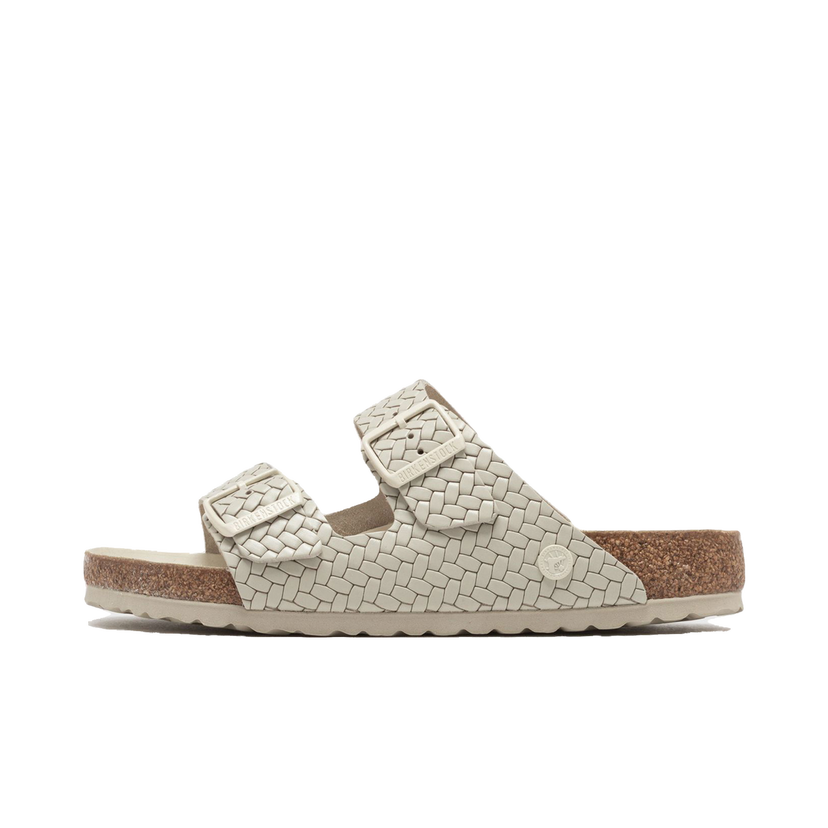 Кросівки та взуття Birkenstock Birkenstock Arizona Woven Leather Sandals бежевий | 1029172