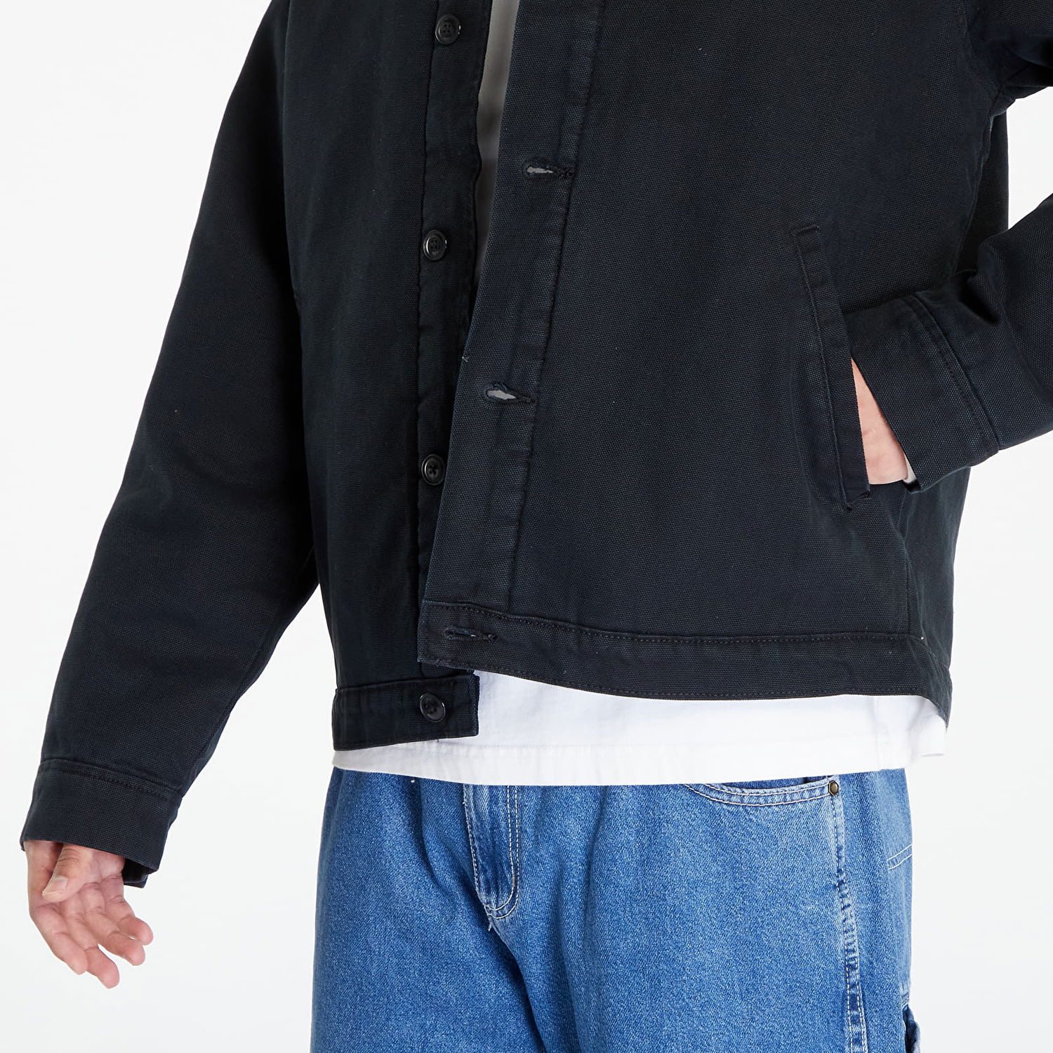 Куртка Dickies Sherpa Lined Deck Jacket Stonewashed чорний | DK0A4XFYC401, 1