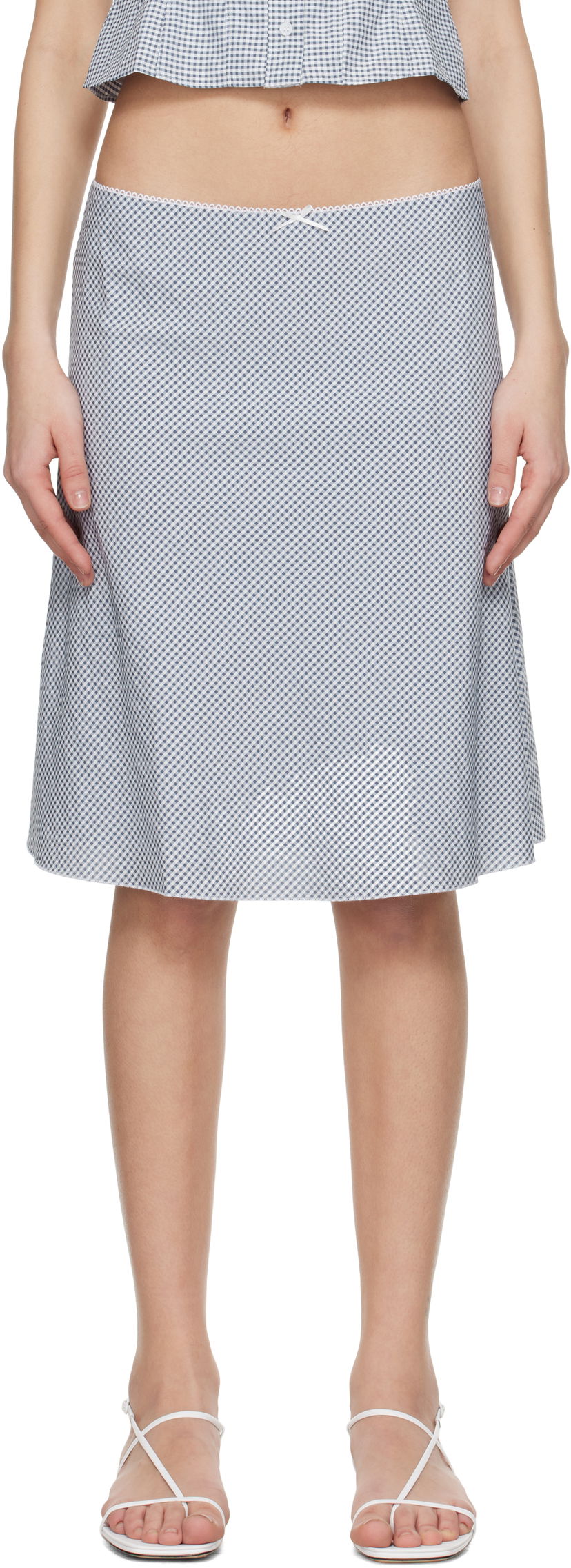 Спідниця GUIZIO Guizio Paloma Midi Skirt Сірий | S25338W152