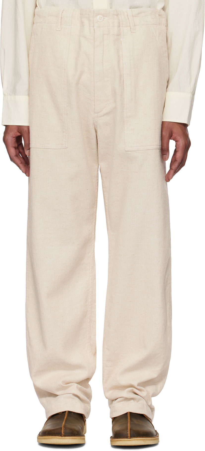 Штани Engineered Garments Engineered Garments Fatigue Trousers бежевий | 25S1F004