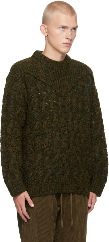Cветр ISABEL MARANT Isabel Marant Helios Knit Sweater Зелений | PU0601HA-B4L03H, 1