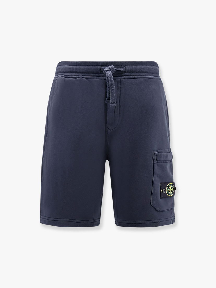 Шорти Stone Island Men's Blue Cotton Bermuda Shorts with Patch Pocket темно-синій | K1S156200012S0051V0020
