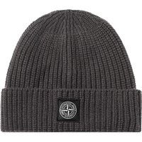 Шапка Stone Island Wool Patch Beanie Сірий | 7915N10-V0M67, 1
