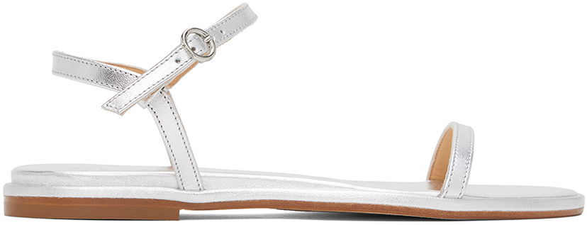 Догляд за взуттям Aeyde Aeyde Nettie Flat Sandals Металік | A11-FS-TTTR08FL49-SS24-920-051