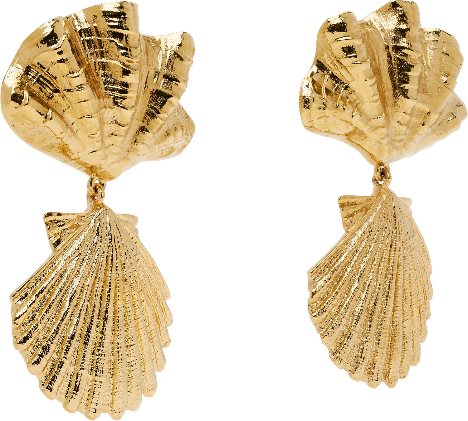 Сережки CHLOÉ Chloé 'The Chloé Shells' Drop Earrings Металік | CHC25UFE32CB7, 1