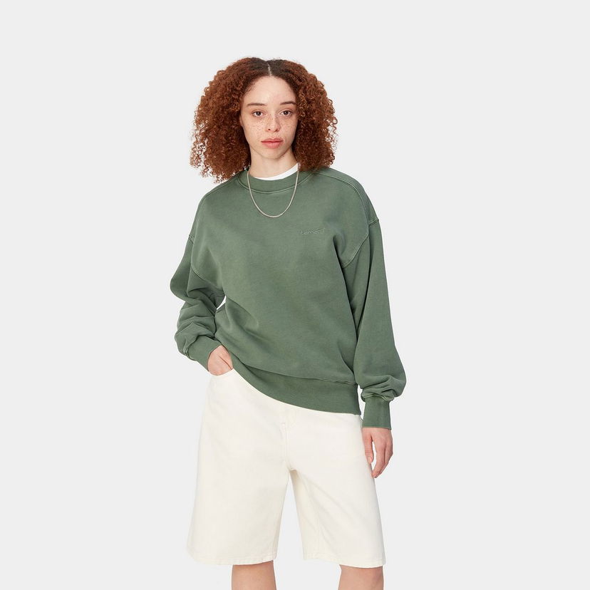 Cветр Carhartt WIP Duster Script Crewneck Зелений | I033054_1YF_GD