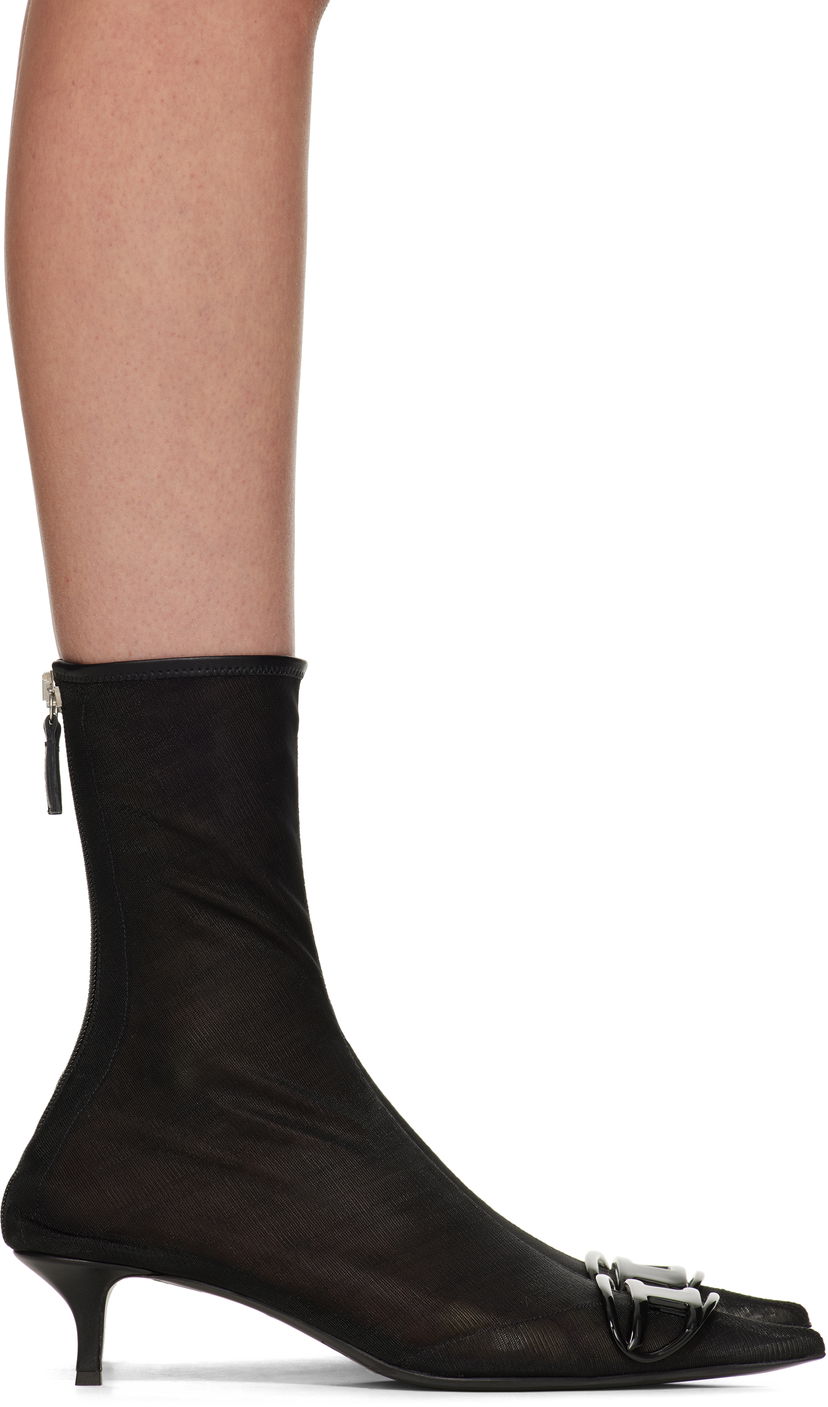 Кросівки та взуття Diesel D-Venus Kittie Bt Ankle Boots чорний | Y03409 P3426