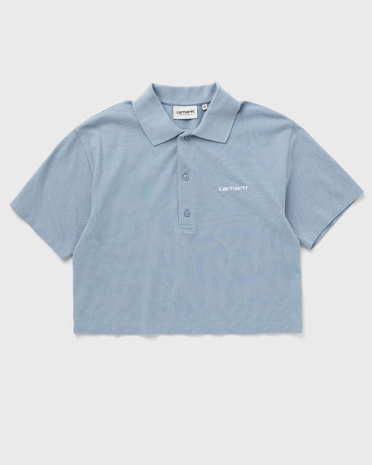 Сорочка поло Carhartt WIP Women's Short Sleeve Script Polo Shirt Синій | I034553-0F4.XX, 0