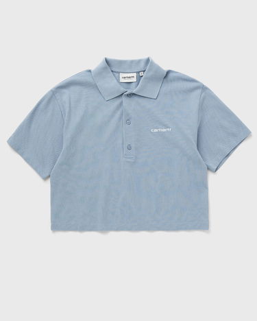 Сорочка поло Carhartt WIP Women's Short Sleeve Script Polo Shirt Синій | I034553-0F4.XX, 0