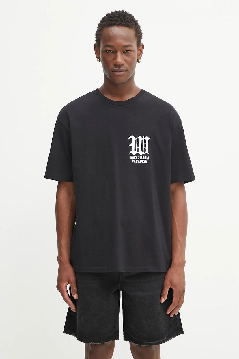 Футболка WACKO MARIA Wacko Maria Paradise Logo Heavy Weight T-Shirt чорний | 25SS.WMT.WT06