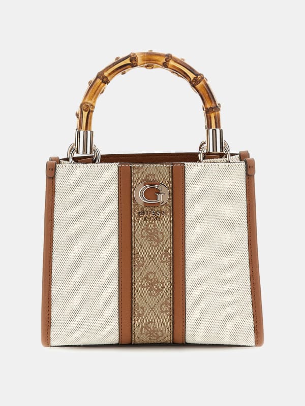 Сумочка GUESS Kerima 4G Logo Mini Handbag бежевий | HWAG9337770