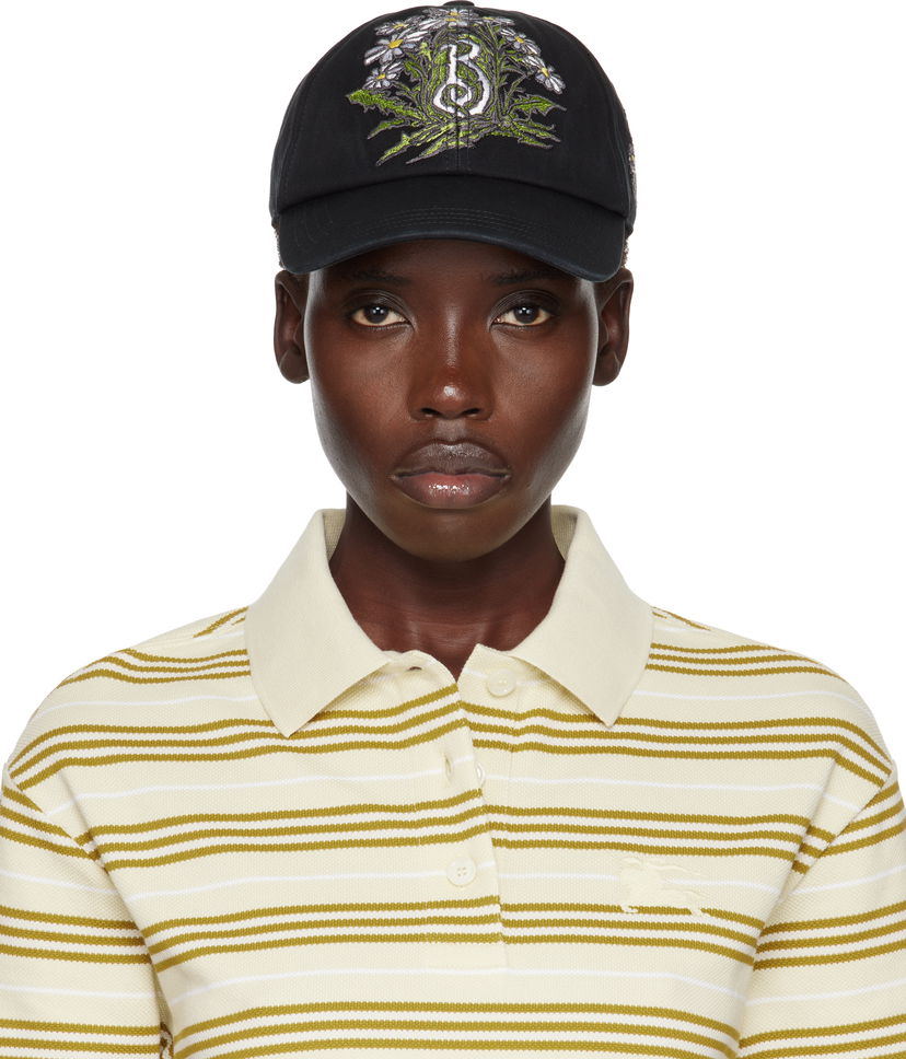Кепка Burberry Burberry Daisy 'B' Gabardine Baseball Cap чорний | 8103762