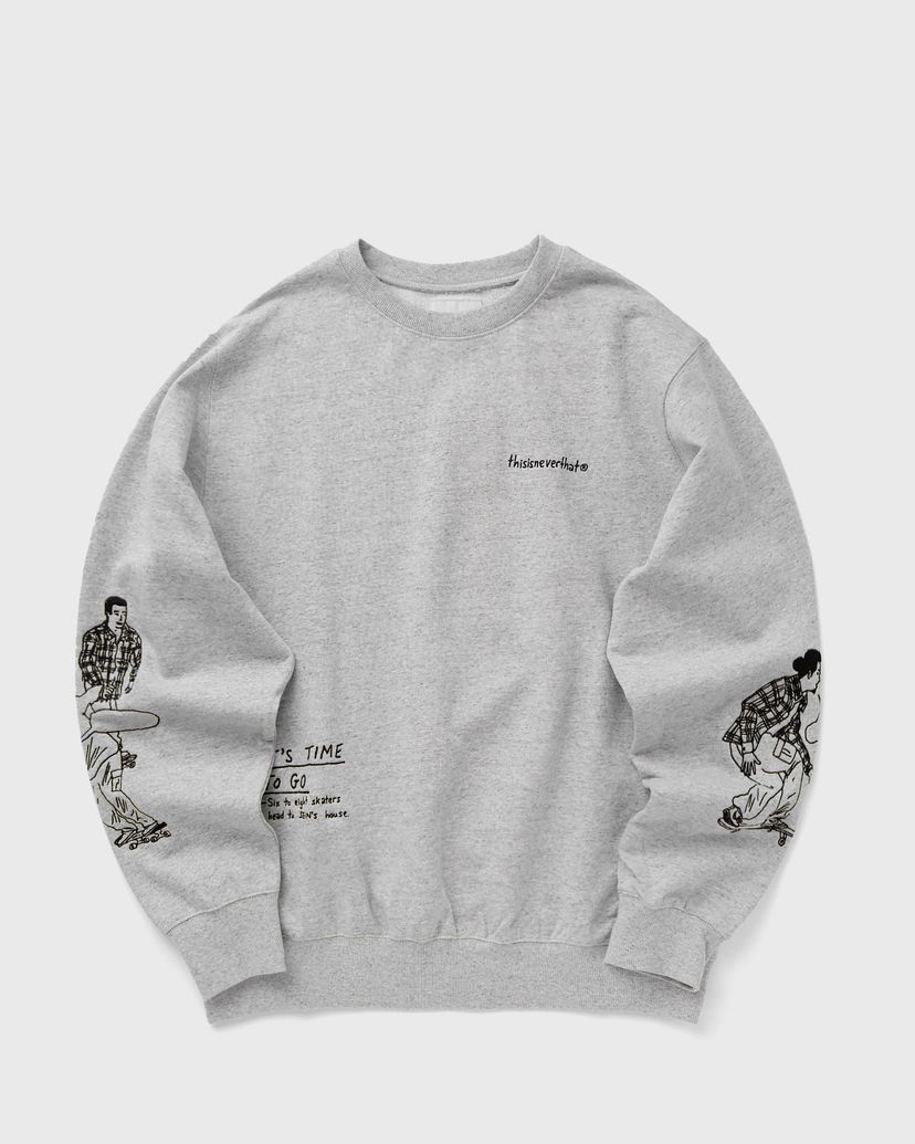 Світшоти thisisneverthat SKETCH EMBROIDERY CREWNECK Sweatshirt Сірий | TN243TSWCW04HGR