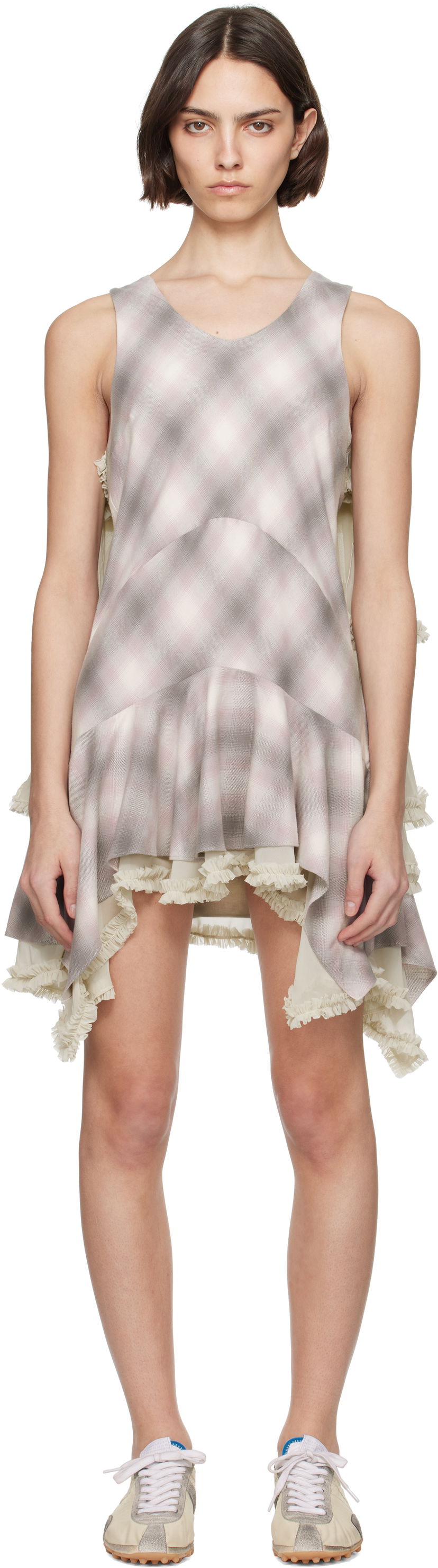 плаття Collina Strada Collina Strada Phlox Layered Mini Dress бежевий | XX4036