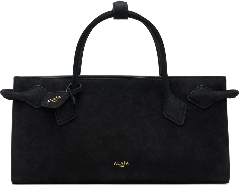 сумка-тоут Alaïa ALAÏA Small Suede Hand Tote чорний | AA1S14033CA214
