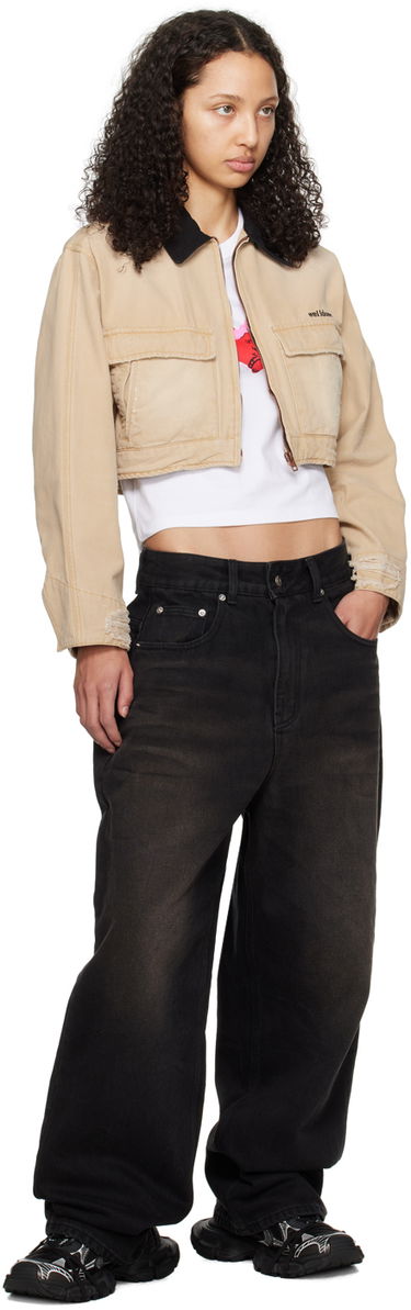 Куртка We11done We11done Distressed Cropped Jacket бежевий | WD-DJ0-24-309-W-BG, 3