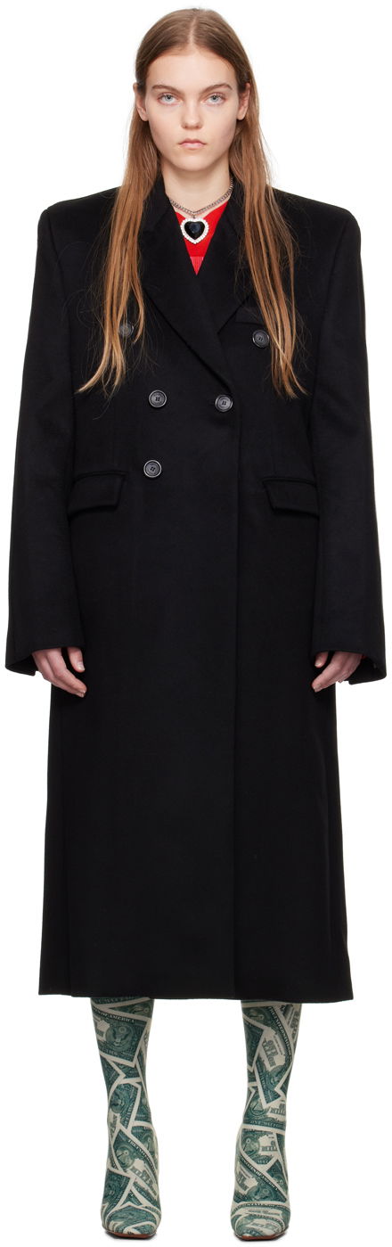 Пальто VETEMENTS VTMNTS Tailored Double-Breasted Maxi Coat чорний | VL20CO100B