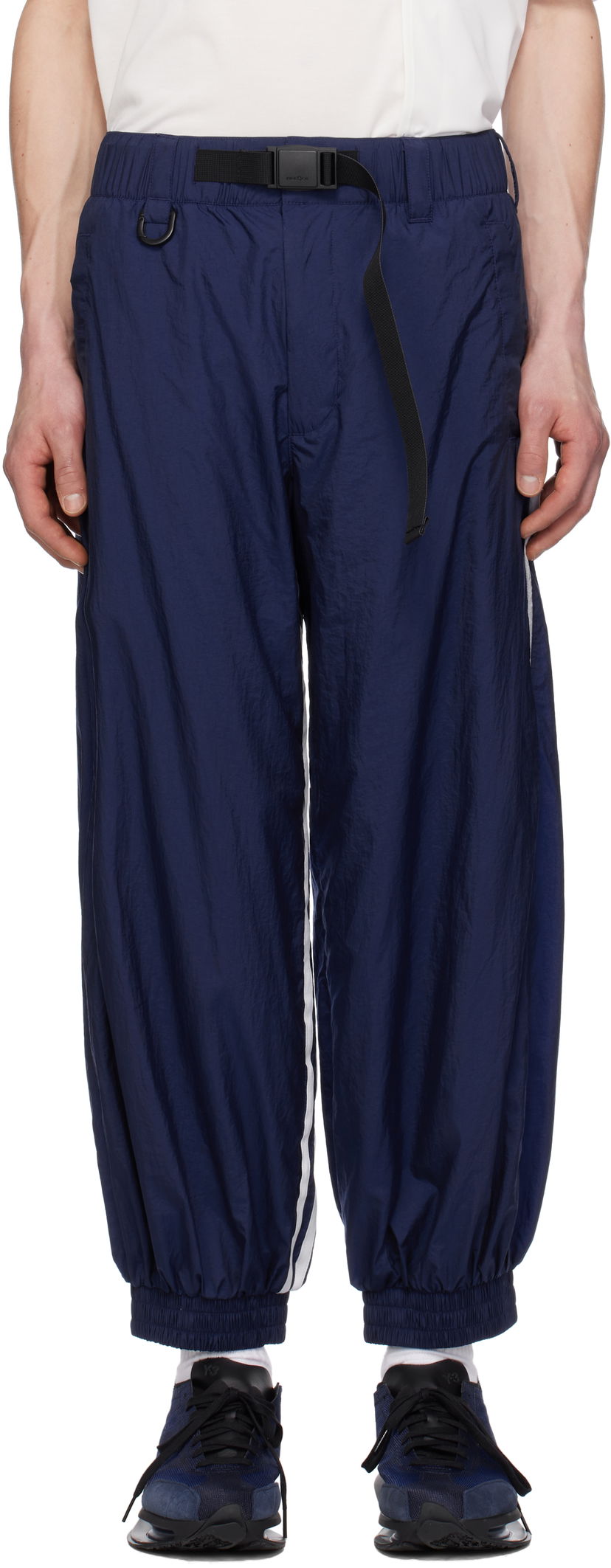 Спортивні штани Y-3 Y-3 3-Stripes Nylon Sweatpants Синій | JM7789