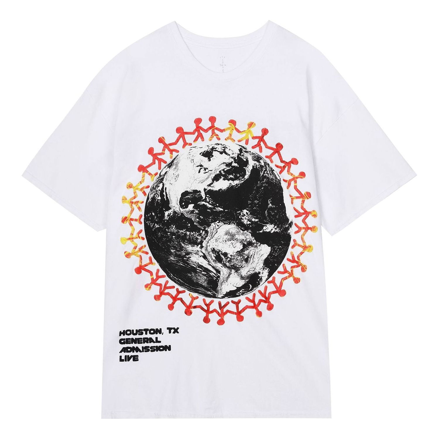 Футболка Cactus Jack by Travis Scott Travis Scott Around The World Graphic T-Shirt білий | 93665-130, 0
