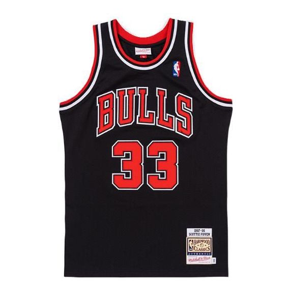 Джерсі Mitchell & Ness Mitchell & Ness NBA Chicago Bulls 1997-98 Scottie Pippen Jersey чорний | AJY4GS18077-CBUBLCK97SPI