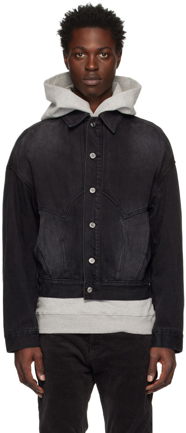 Куртка We11done We11done Relaxed-Fit Denim Jacket чорний | WD-DJ3-22-303-U-BK