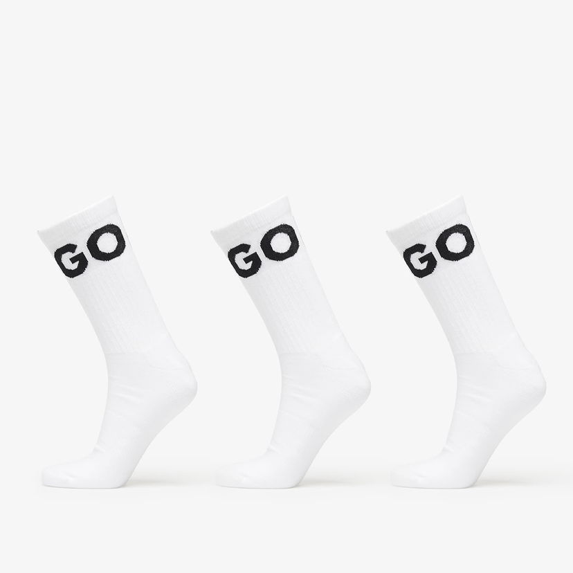 Шкарпетки BOSS Hugo Boss 3-Pack Iconic Quarter Socks білий | 50531517-100