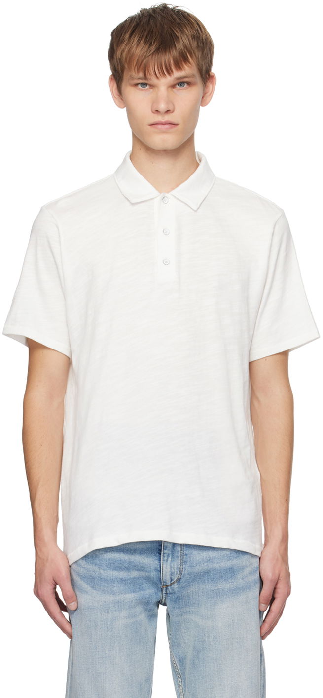 Сорочка поло rag & bone Flame Polo білий | MBC23FT012CA12