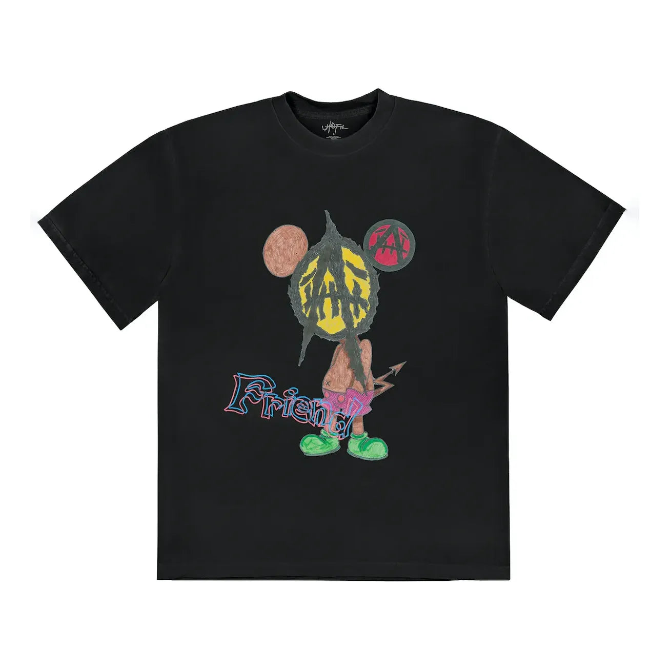 Футболка Cactus Jack by Travis Scott Travis Scott x St Michael Utopia 2B Graphic Tee чорний | TSUT-SS28, 0
