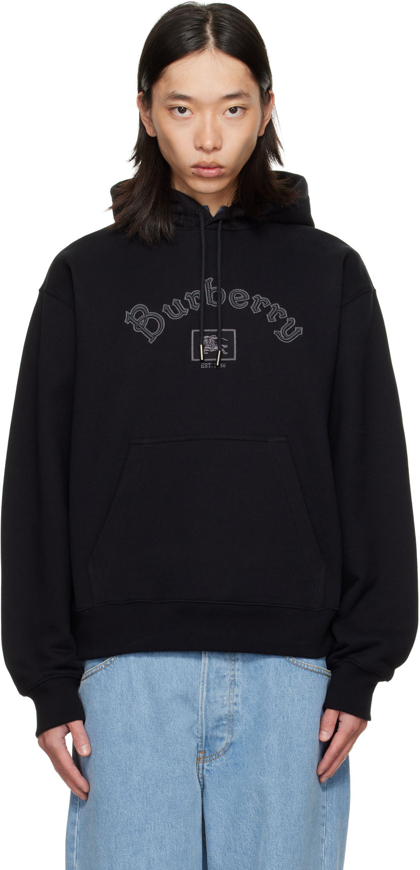 Світшоти Burberry Burberry Gothic Logo Hoodie чорний | 8116111