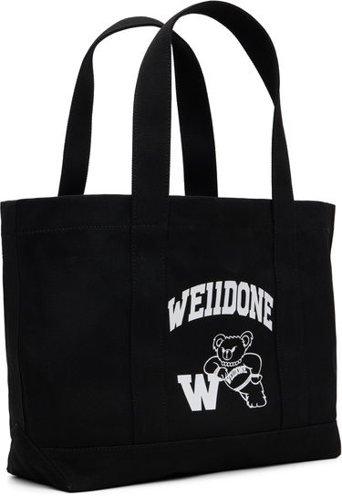 сумка-тоут We11done We11done Varsity Canvas Tote чорний | WD-AB2-25-481-U-BK, 1