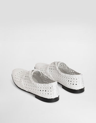 Аксесуари Dolce & Gabbana Dolce & Gabbana Woven Leather Derby Shoes білий | A10872A9M0880002, 2